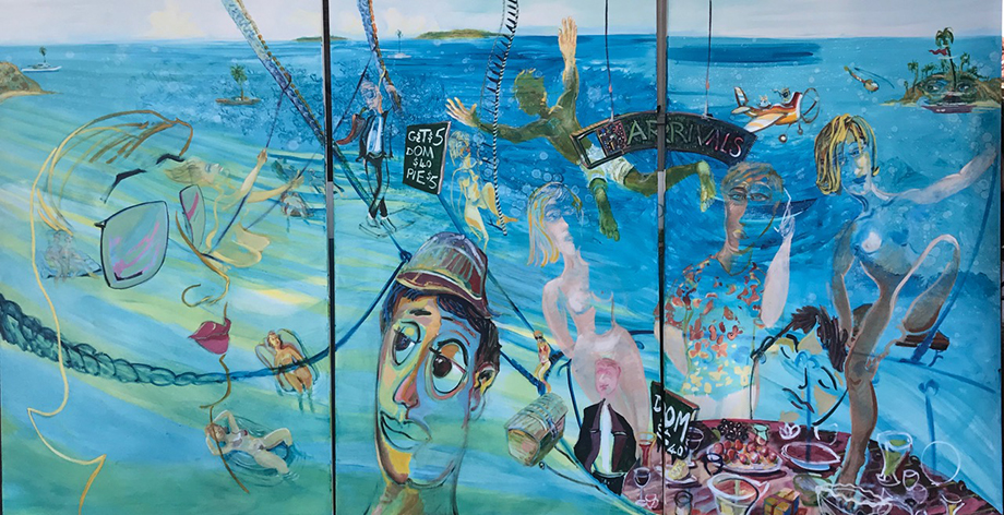 sydney artist dive troupe balloon