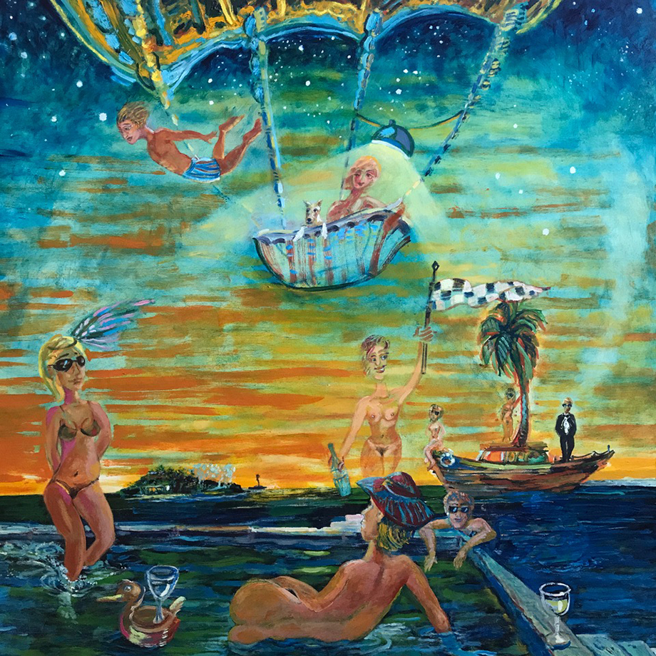 sydney painter dive troupe cocktails race