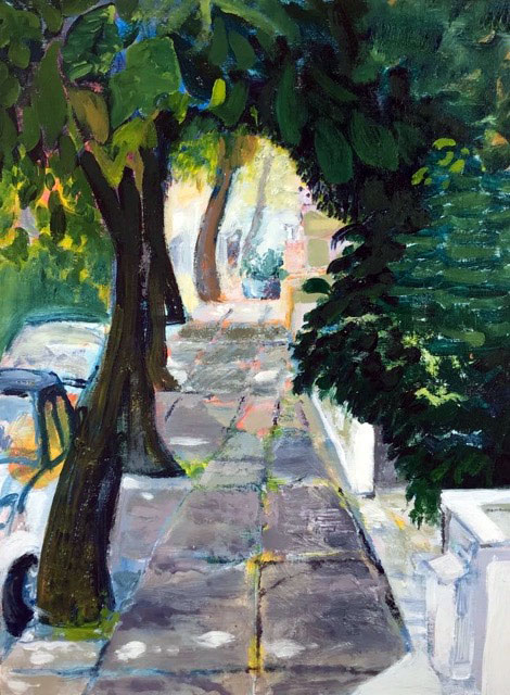 peloponnese footpath painting