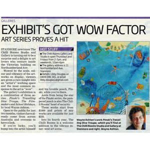 Australian painter newspaper clipping