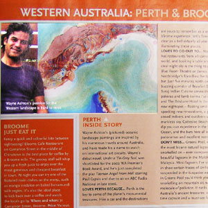 Australian artist press clipping